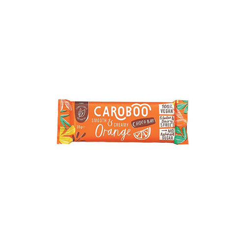 20 x Caroboo Orange Carob Choc Bar - 35g