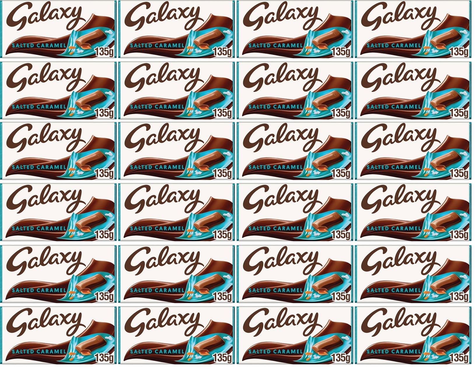 24 x Galaxy Salted Caramel Large Bar - 135GM