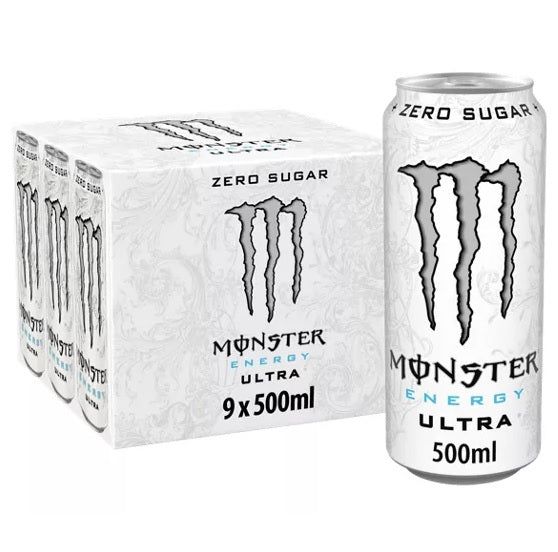 9 x Monster Energy Ultra Zero X 500Ml