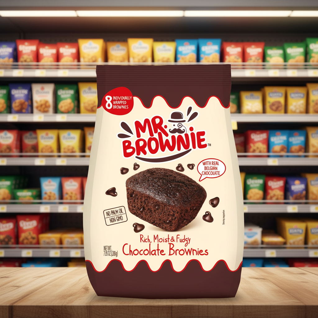 12 X Mr Brownie Chocolate Brownie - 200Gm