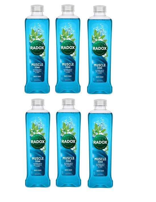 6 x Radox Bath Muscle Soak 500 Ml