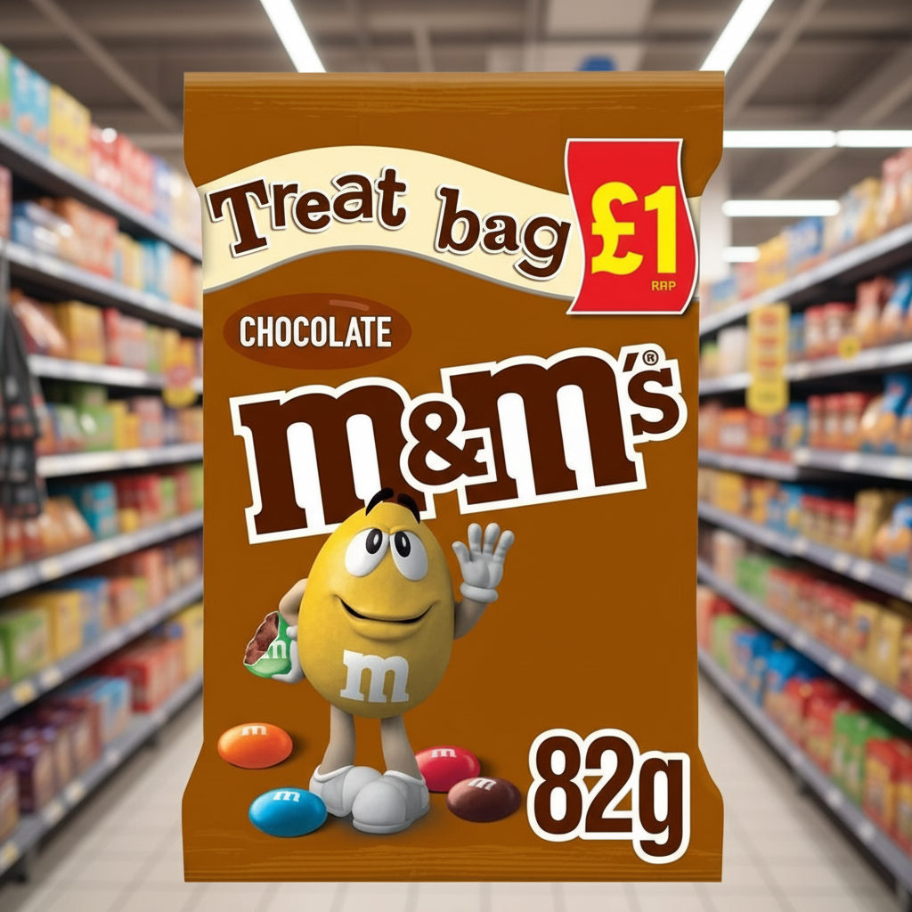 16 x M&m's Chocolate Treat Bag - 82GM