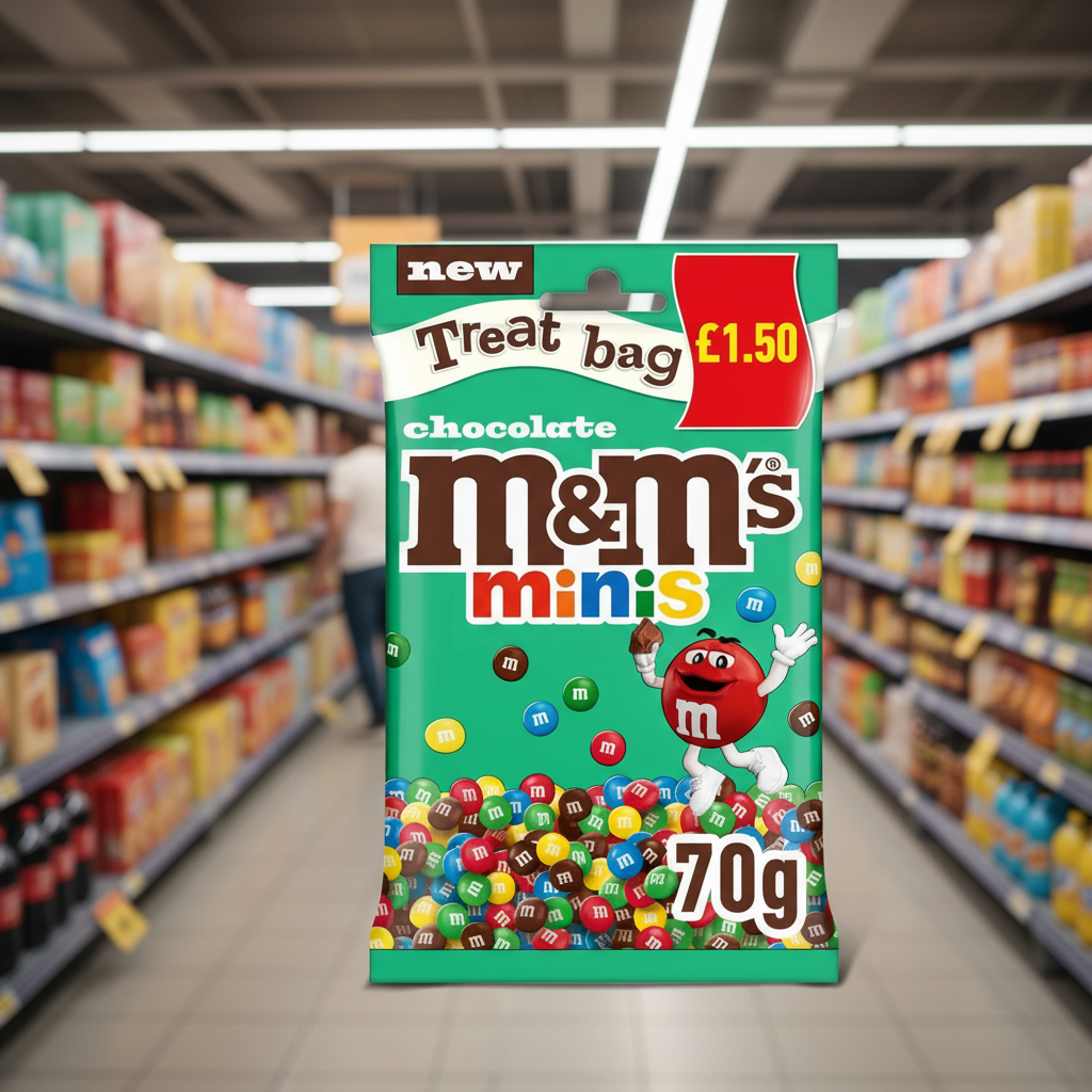 16 x M&m's Chocolate Minis Treat Bag - 70GM
