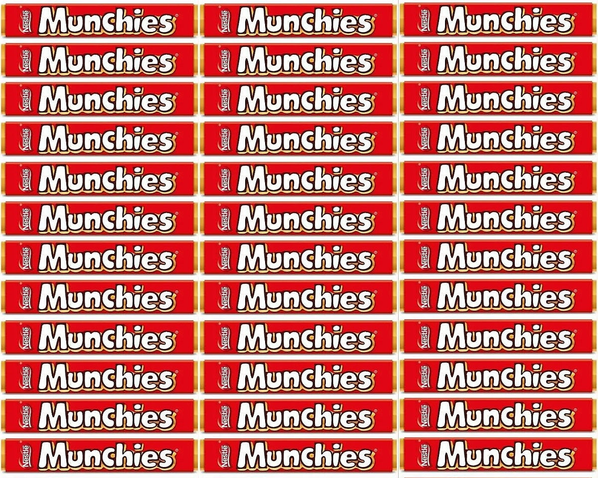 36 x Munchies Milk Chocolate Tube 52G