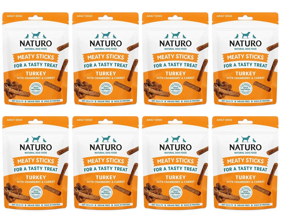 8 X Naturo Meaty Sticks Turkey - 70Gm