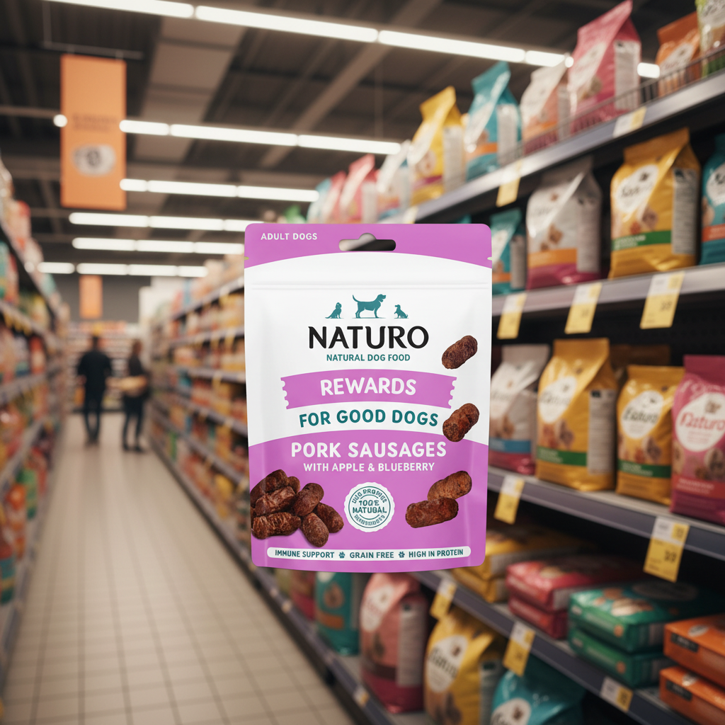 8 X Naturo Rewards Pork Sausages - 70Gm
