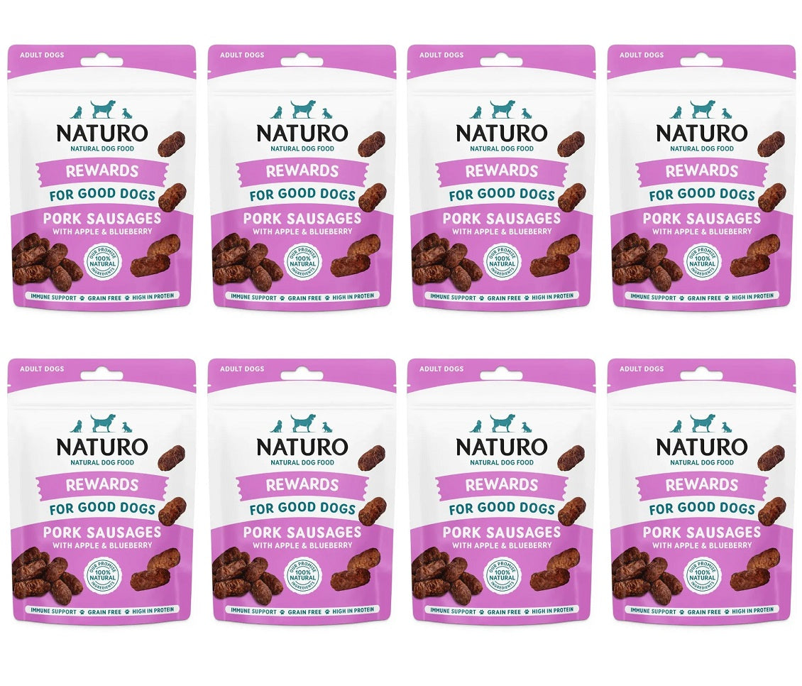 8 X Naturo Rewards Pork Sausages - 70Gm