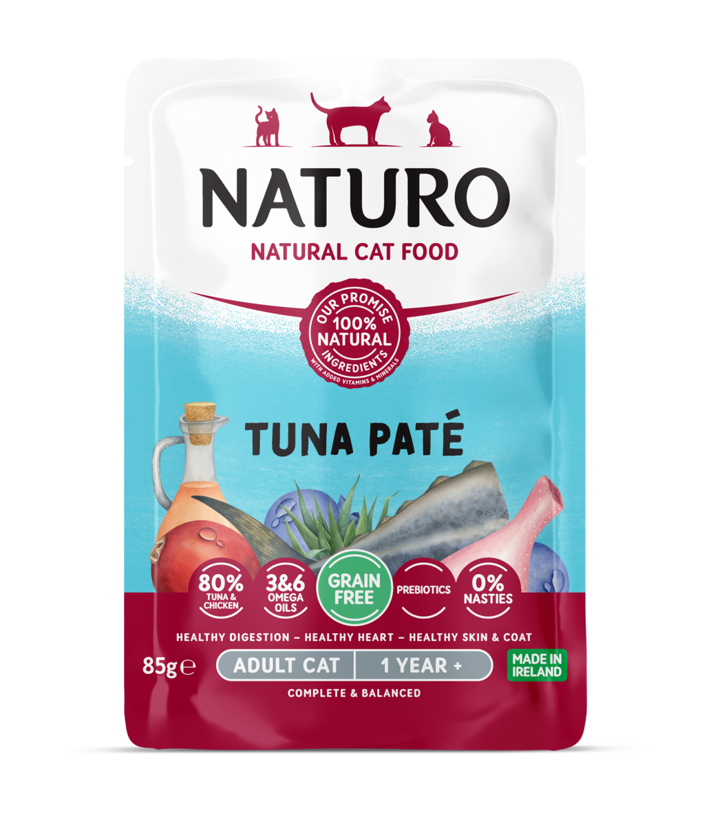 12 x Naturo Cat Pouch Tuna Pate  - 85GM