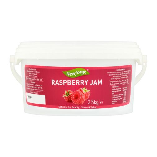 4 x Newforge Raspberry Jam 2.5Kg