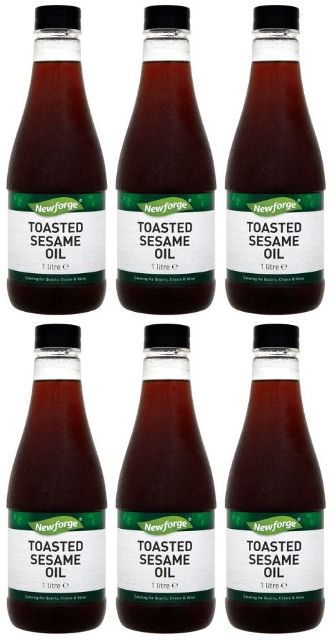 6 x Newforge Toasted Sesame Oil 1 Litre