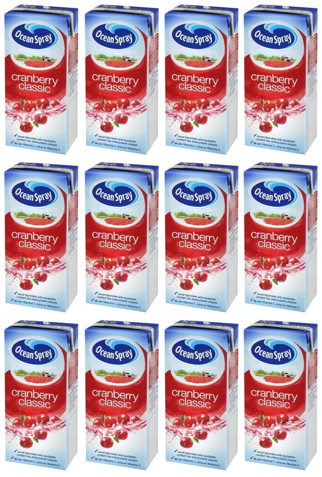 12 x Ocean Spray Cranberry Classic 1 Litre