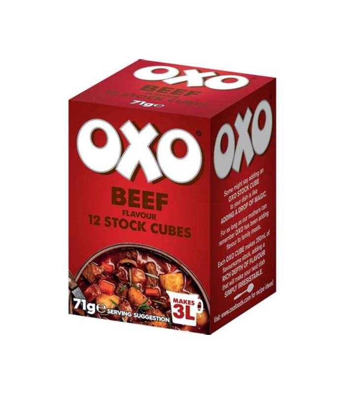 24 x Oxo 12 Beef Stock Cubes 71G