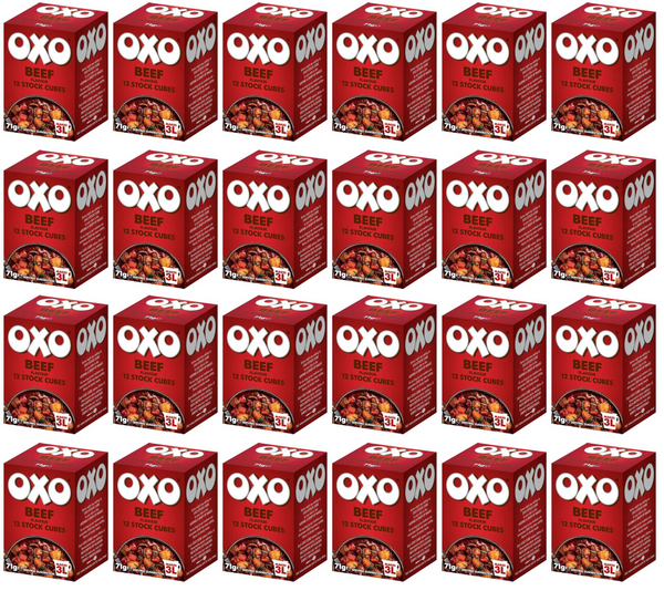 24 x Oxo 12 Beef Stock Cubes 71G
