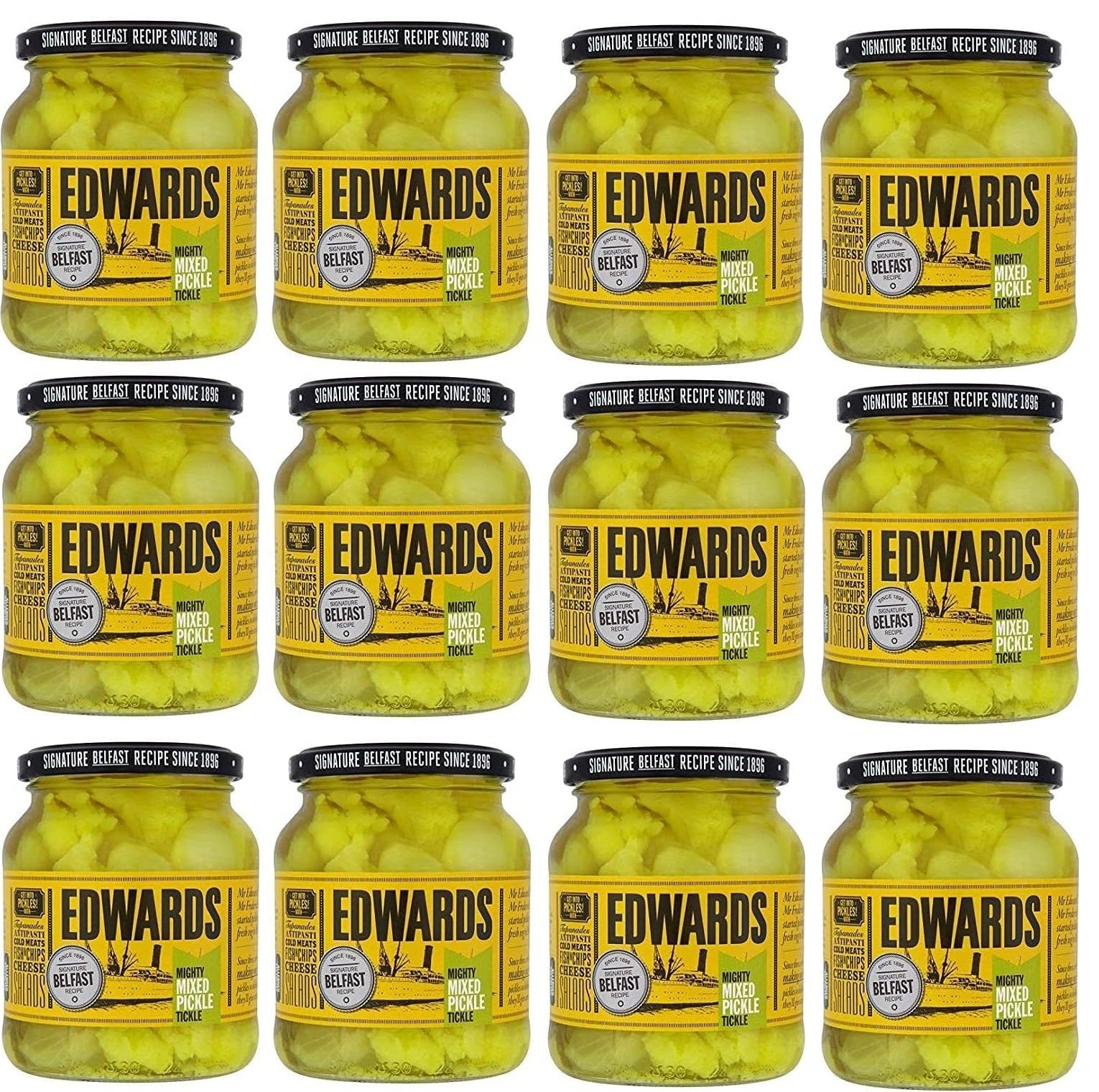 12 x Edwards Mixed Pickles 350Gm