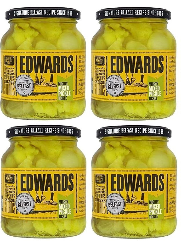 4 x Edwards Mixed Pickles 350Gm