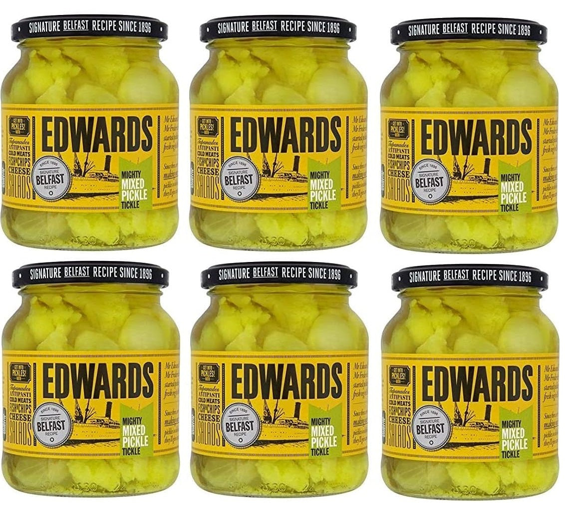 6 x Edwards Mixed Pickles 350Gm