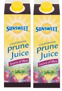 2 X Sunsweet Prune Juice 1L