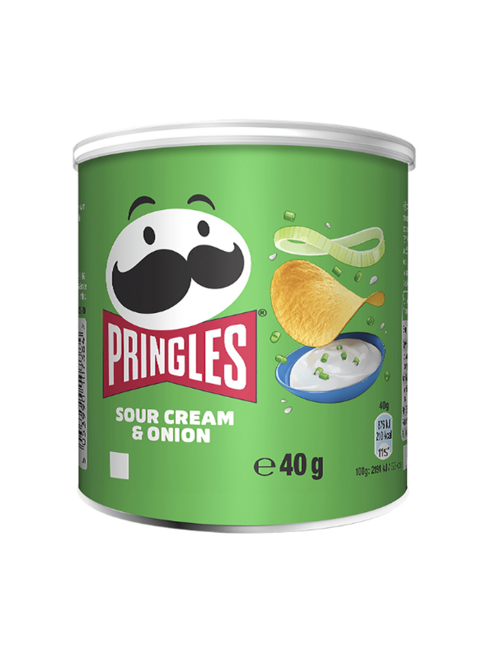 12 x Pringles Sour Cream & Onion 40g