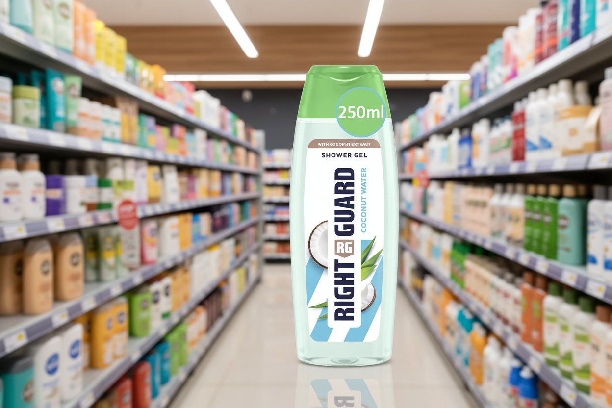 6 X Right Guard Shower Coconut Water - 250Ml