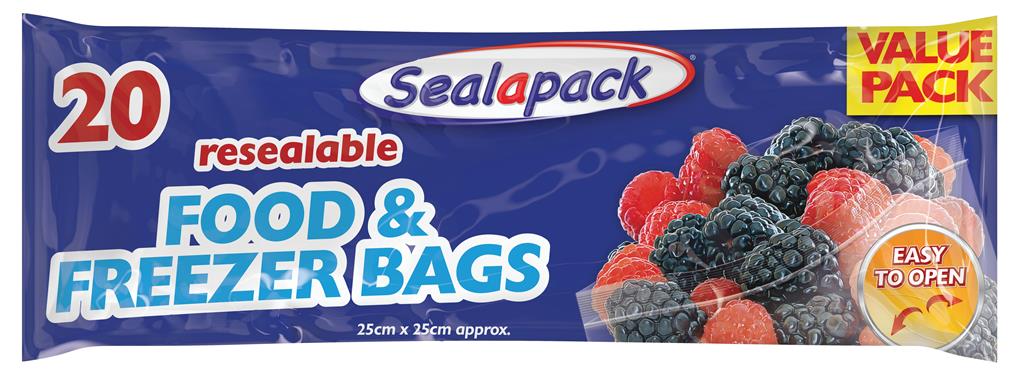 24 x Sealapack Food & Freezer Bags - 20 Pack