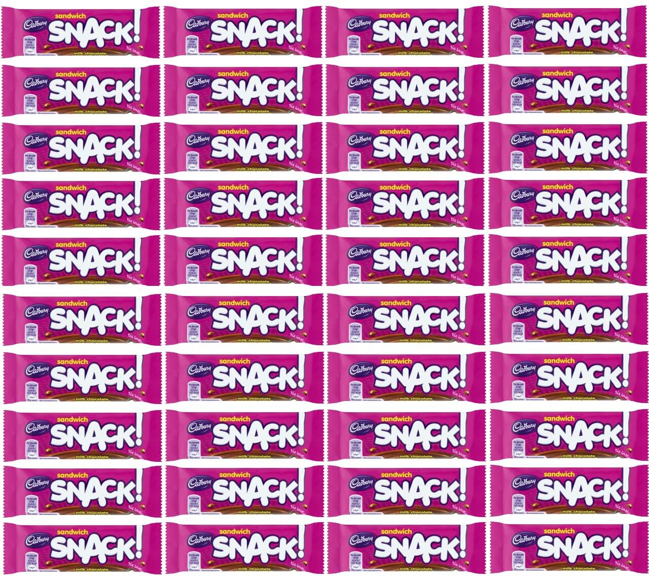 40 x Cadbury Snack Sandwich 22Gm