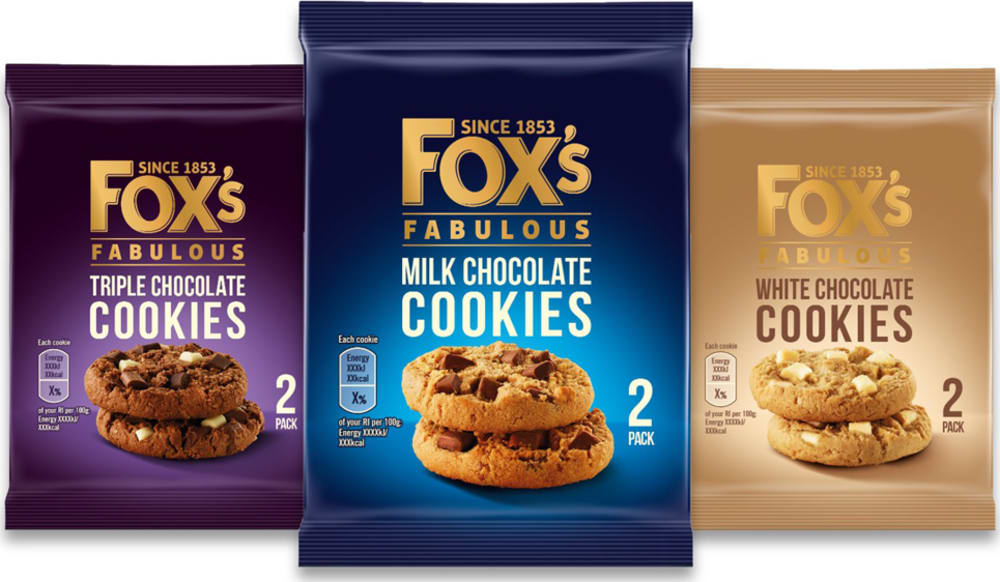 48 x Fox Chunkie Chocolate Cookie Mixed Twin Pack