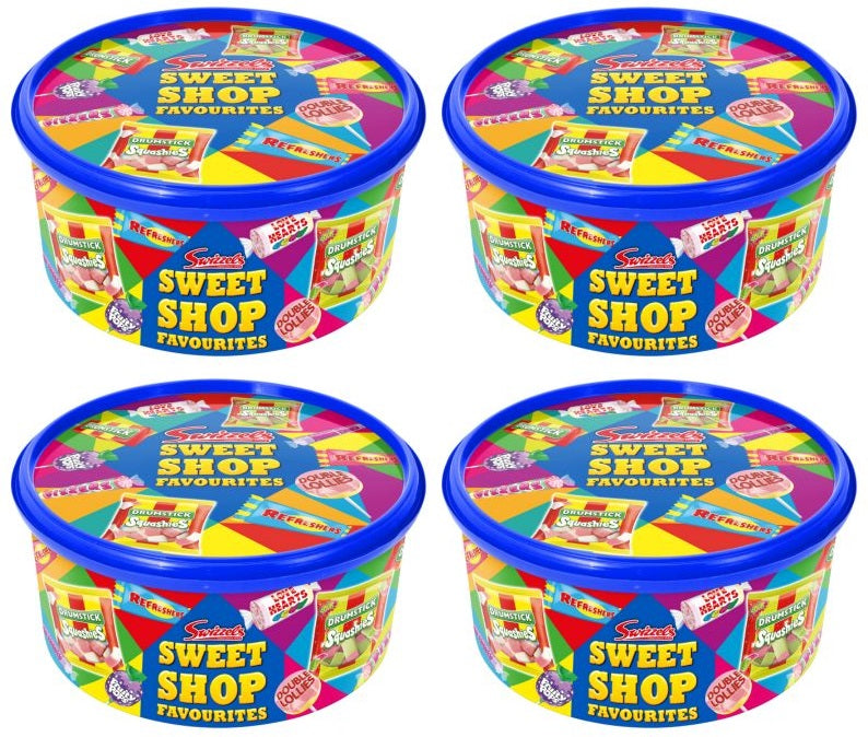 4 x Swizzels Sweet Shop Favourites Tub - 650G