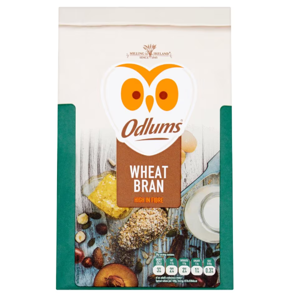 8 x Odlums Wheat Bran 600G