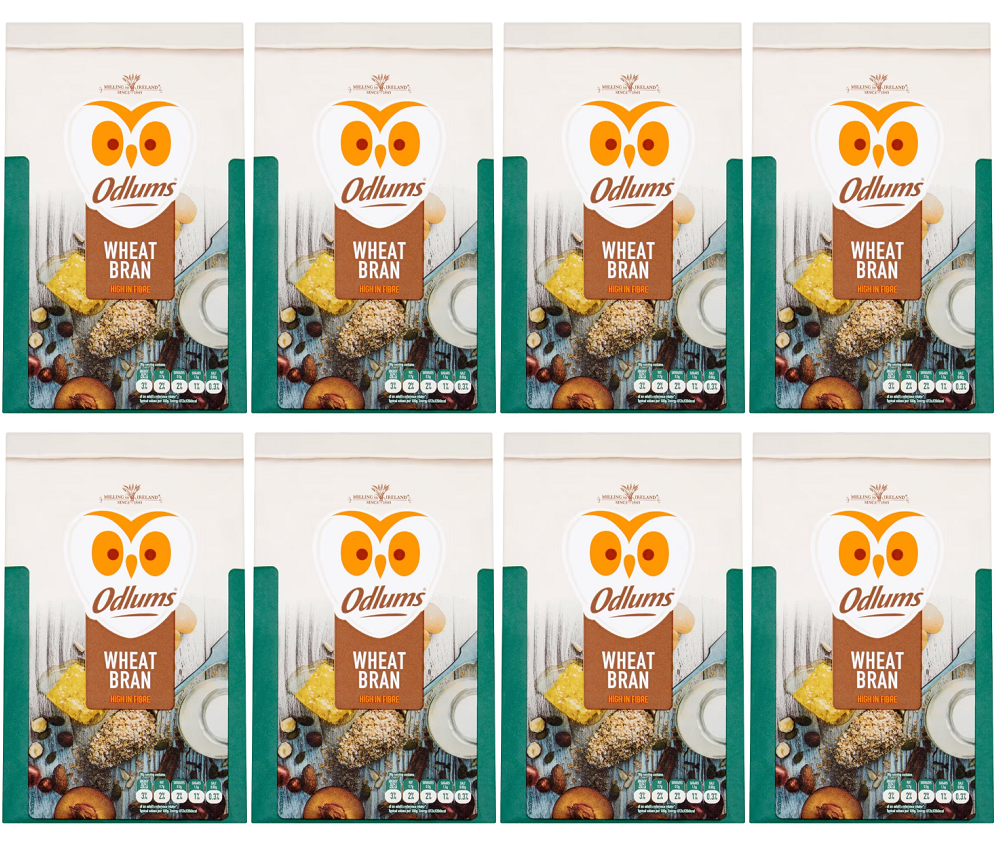 8 x Odlums Wheat Bran 600G