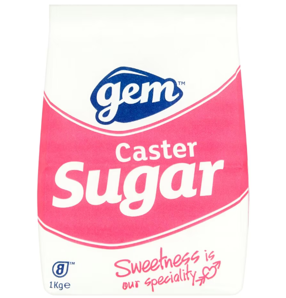 15 x Gem Caster Sugar 1Kg