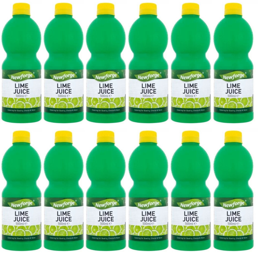 12 x Newforge Lime Juice 500Ml