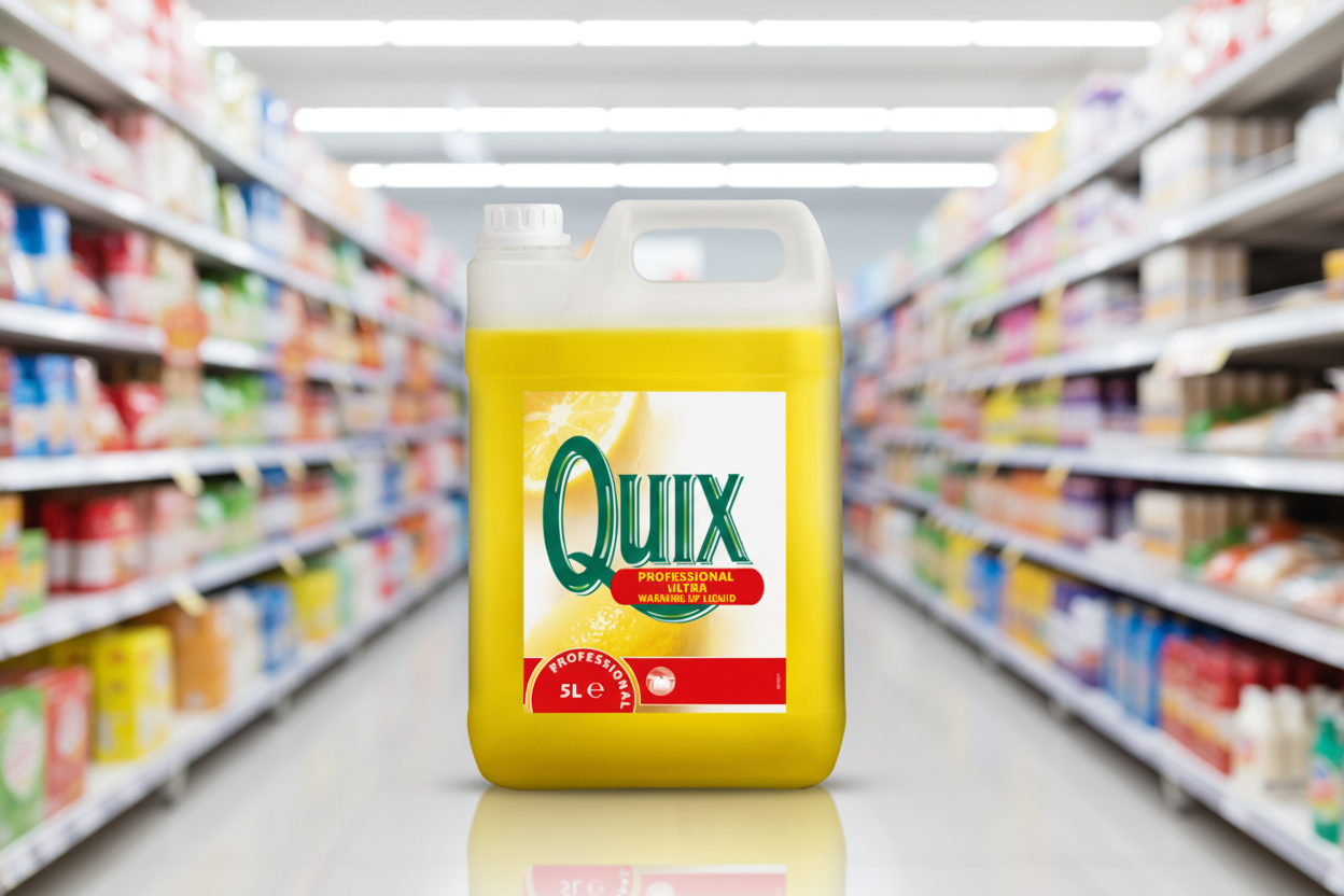 12 x Quix Wash Up Liquid 5L- Pro Formula
