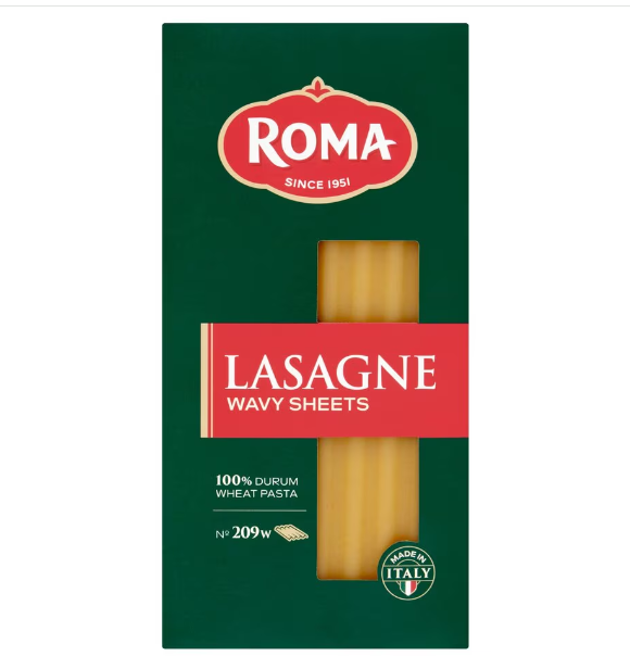 12 x Roma Lasagne Wavy Sheets No 209W 375G