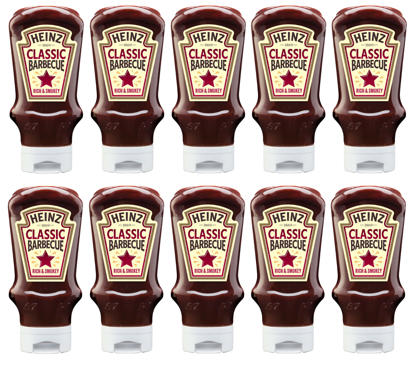 10 x Heinz Classic Barbecue Sauce 480G