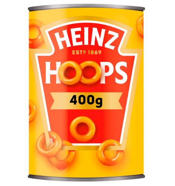 24 x Heinz Hoops 400G