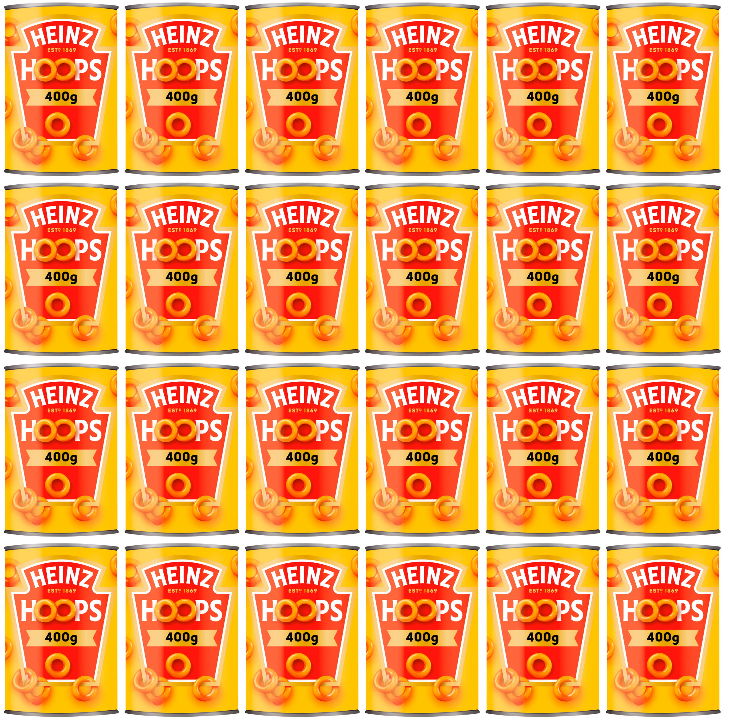 24 x Heinz Hoops 400G