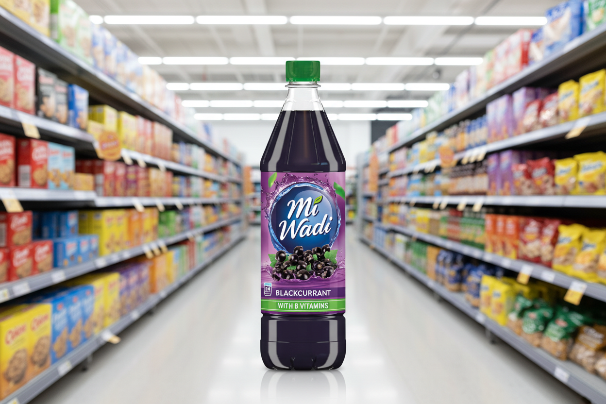 12 x Miwadi Blackcurrant 1L