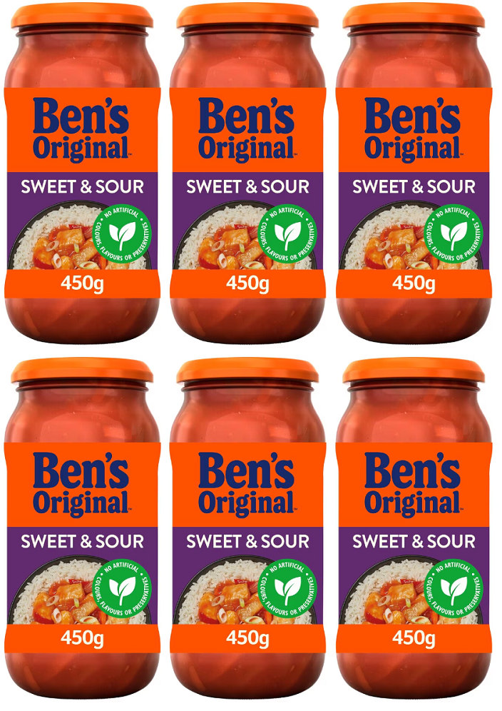 6 x Ben's Original Sweet And Sour Sauce 450G