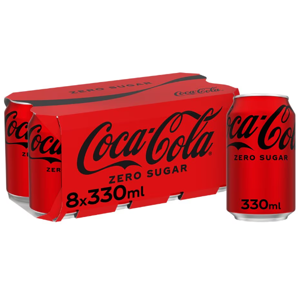3 x Coca-Cola Zero Sugar 8 X 330Ml