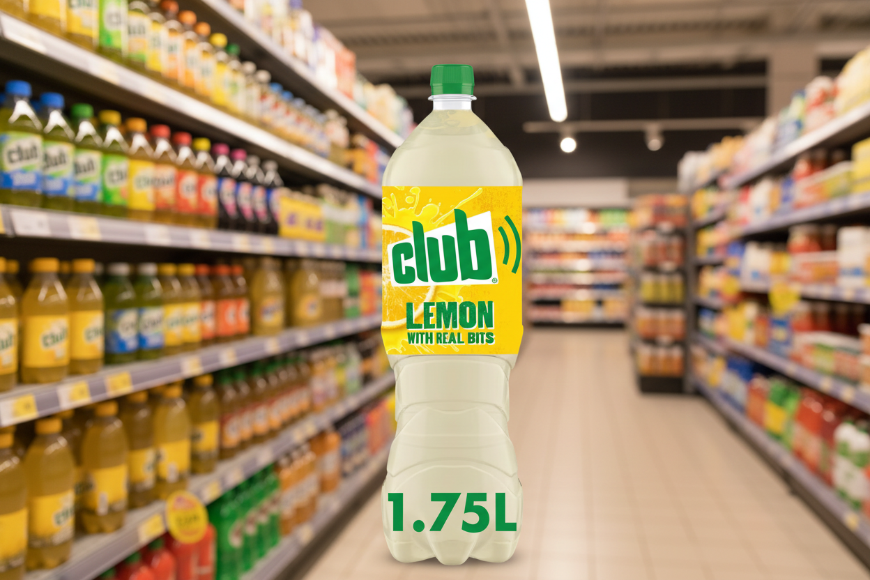 8 x Club Lemon With Real Bits 1.75 Liters