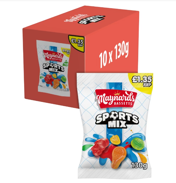 10 x Maynards Sports Mix Bags - 130GM