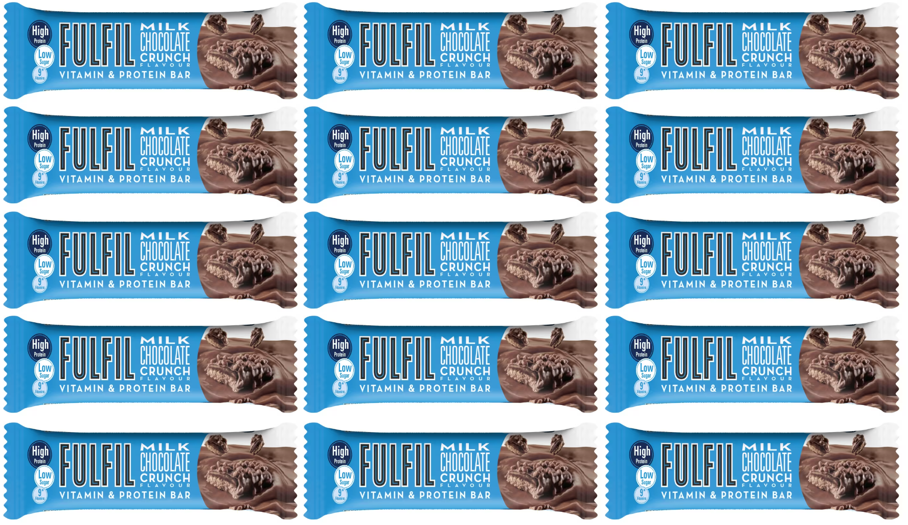 15 x Fulfil Milk Chocolate Crunch  - 55GM