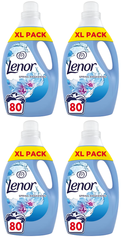 4 x Lenor Spring Awakening 80 Wash - 2.64 LITRE