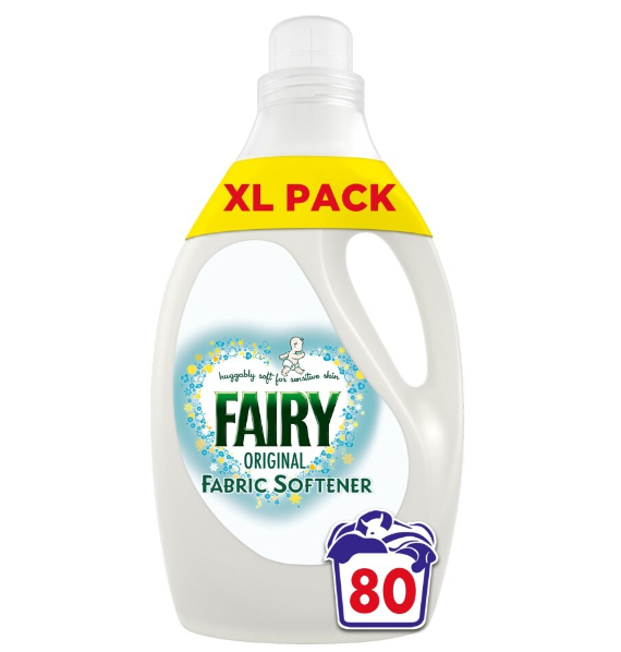 4 x Fairy Fabric Softener 80 Wash - 2.64 LITRE