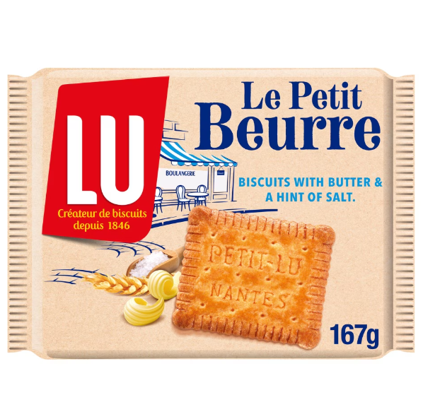 7 x Lu Le Petite Beurre Salt Biscuits - 167GM