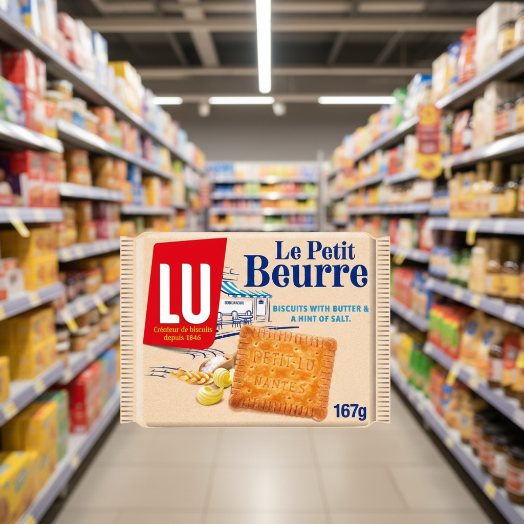 7 x Lu Le Petite Beurre Salt Biscuits - 167GM