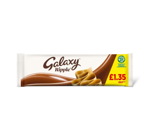 29 x Galaxy Ripple Milk Chocolate Multipack Bars 3pk - 90GM