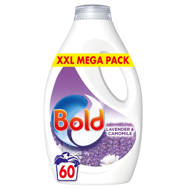 3 x Bold Liquid Lavender 60 Wash - 1.98 LITRE