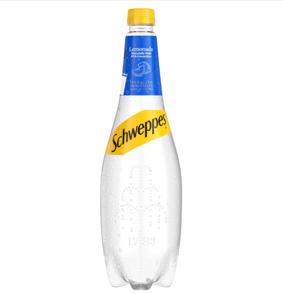 12 x Schweppes Lemonade 1L