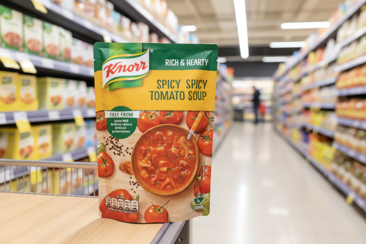 6 x Knorr Rich & Hearty Spicy Tomato Soup 390G